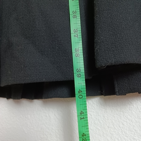 ALLEGORY Wool V Neck Pleated Black Dress Women’s Size 6 - Picture 14 of 16